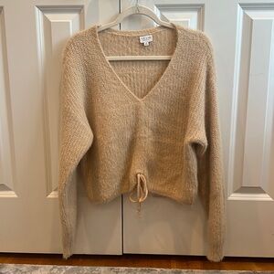 Lelis Collection: tan sweater, size Small